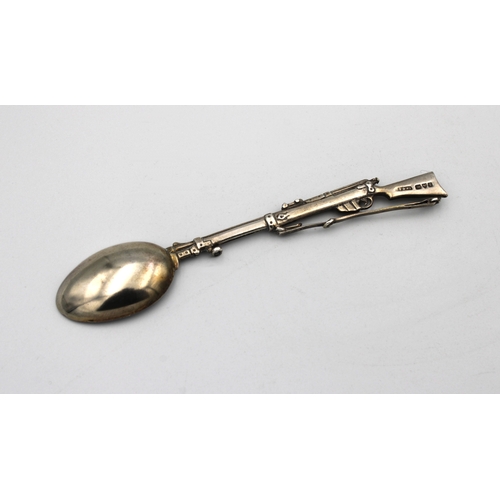 280 - A novelty silver teaspoonCornelius Desormeaux Saunders & James Francis Hollings, Chester 1906, the s... 