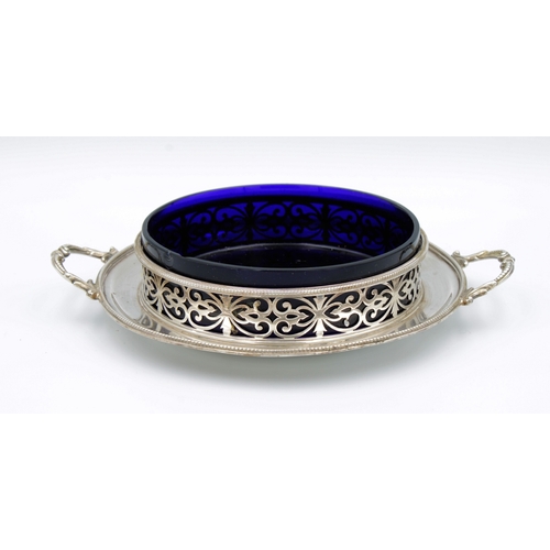 489 - A Victorian silver butter dishEdward & John Barnard, London, 1863, of circular twin handle form with... 