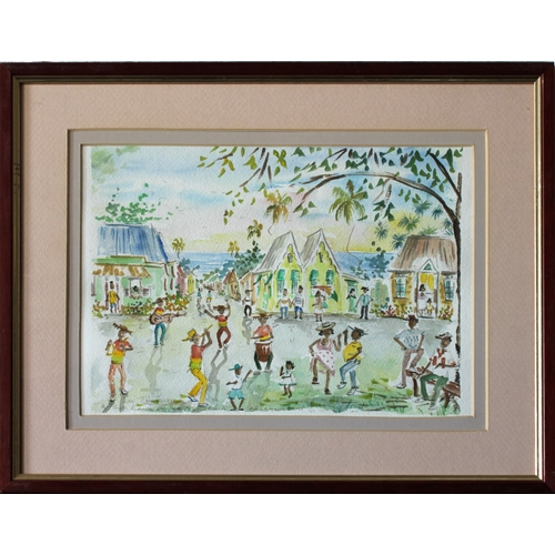 933 - Dee Chandler (Barbados, late 20th century)Four Barbados scenes, ink & watercolour, signed, inscribed... 