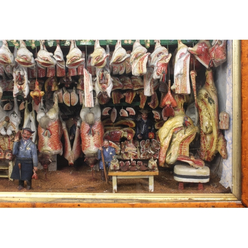 1025 - A Victorian butcher's shop display model by Fernley of LimehouseDepicting a butcher's shopfront with... 