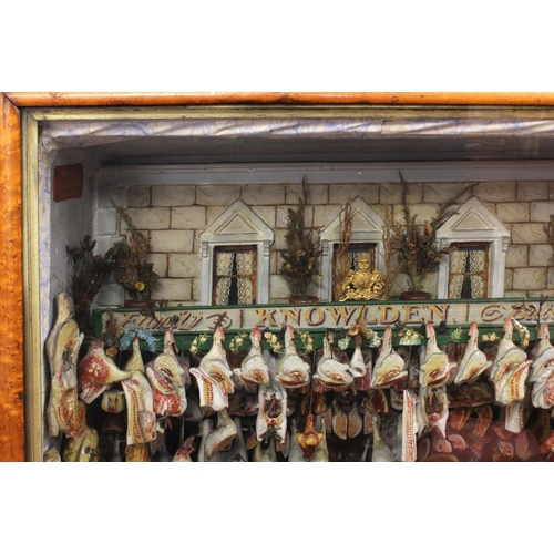 1025 - A Victorian butcher's shop display model by Fernley of LimehouseDepicting a butcher's shopfront with... 