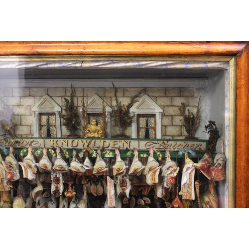 1025 - A Victorian butcher's shop display model by Fernley of LimehouseDepicting a butcher's shopfront with... 