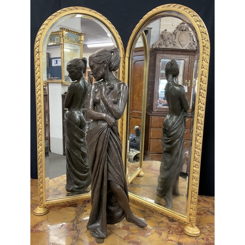 1096 - Enzo Plazzotta (Italian, 1921-1981)."Jilly with Mirrors", bronze, Patinated bronze, accomp... 