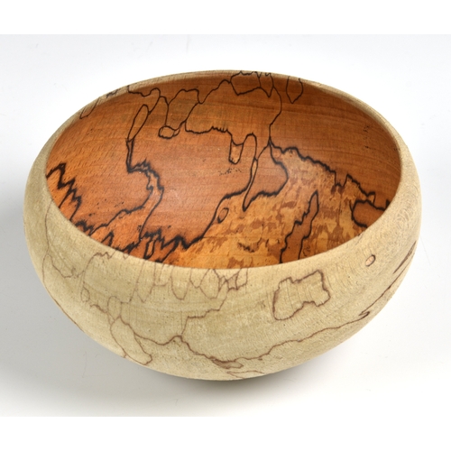 1113 - Ernst Gamperl (b.1965): a copper beech bowl,2006, signed to underside and numbered 183/06/160, appro... 