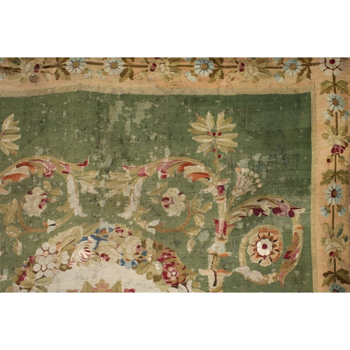 1170 - A Louis XVI Beauvais needlepoint tapestry hangingFrench, circa 1780, of a symmetrical classical scro... 