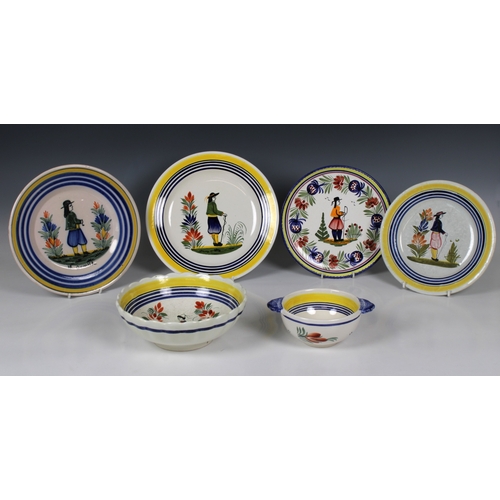 2005 - A large collection of French Faience glazed Quimper ware, early to late 20th century, the majority o... 