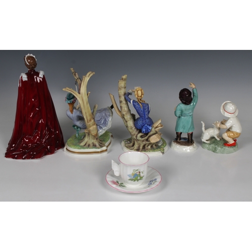 2011 - Royal Worcester figurines, to include Elizabeth II 'In Celebration of The Queen's 80th Birthday, 200... 