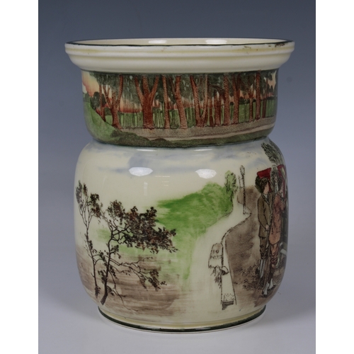 2036 - A Royal Doulton motoring "Series Ware" ceramic biscuit barrel titled "Room for One&qu... 