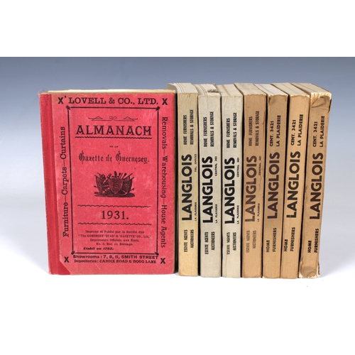 2193 - Seven Guernsey Almanach, 1931, 1958, 1959, 1960, 1963, 1964, 1965, 1968. (8)