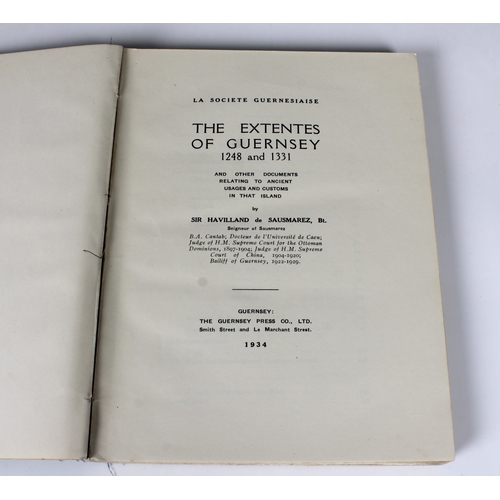 2194 - de Sausmarez, Bt. Sir Havilland, 'The Extentes of Guernsey 1248 and 1331, and other documents relati... 