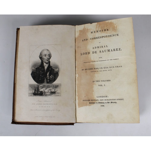 2214 - Sir John Ross, Memoirs and correspondence of Admiral Lord De Saumarez, from original papers in posse... 