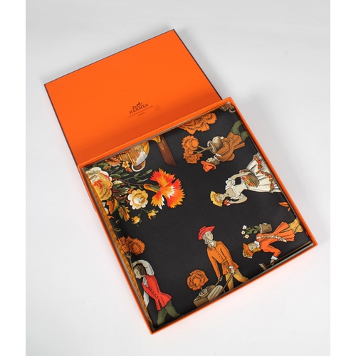 2233 - A Hermes "Les Jardiniers du Roy" silk scarf designed by Maurice Trenchant, 90cm. square, i... 