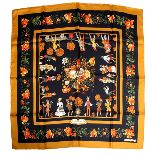 2233 - A Hermes "Les Jardiniers du Roy" silk scarf designed by Maurice Trenchant, 90cm. square, i... 