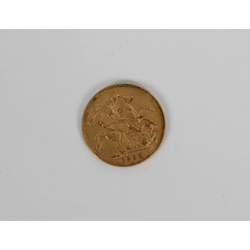 2262 - An Edwardian 1908 full gold sovereign.,