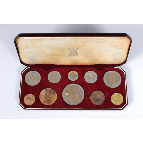 2269 - A 1953 Coronation specimen proof coin set in case.,