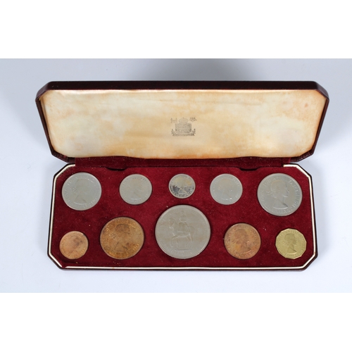 2269 - A 1953 Coronation specimen proof coin set in case.,