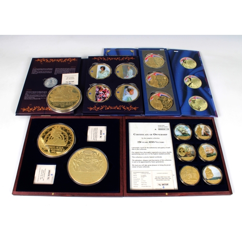 2273 - Windsor Mint - Commemorative coin sets, to include Portraits of a Princess, certificate N0 3163; God... 