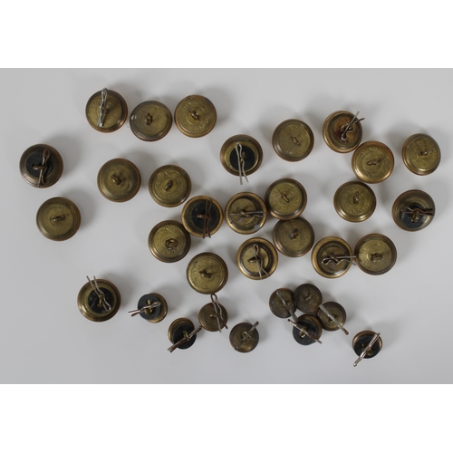 2306 - A collection of 'States of Guernsey' Harbour Master brass buttons, by Gaunt, London. (33)