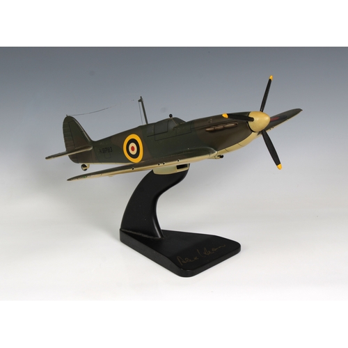 2316 - A boxed Bravo Delta Models / Diecast Legends MK1 Spitfire, Alex Henshaw signed 1:28 MK1 Spitfire, li... 