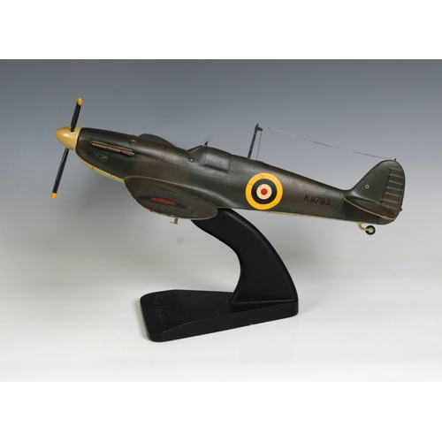 2316 - A boxed Bravo Delta Models / Diecast Legends MK1 Spitfire, Alex Henshaw signed 1:28 MK1 Spitfire, li... 