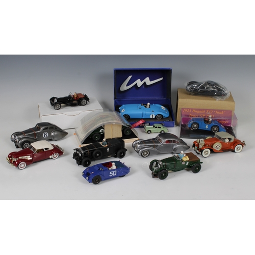 2464 - A collection of SLOT CARS - To include a boxed Le Mans Miniatures Bugatti Tank 57C Le Mans 1939 Winn... 