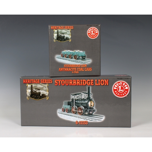 2470 - Lionel  Heritage Series - Boxed Lionel 6-11153, 6-27426 O Gauge Stourbridge Lion 19th Century Steam ... 