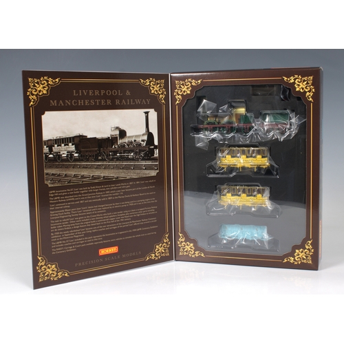 2480 - Hornby R30232 colourful train pack OO gauge L&MR No.57 Liverpool & Manchester Railway Centenary Cele... 