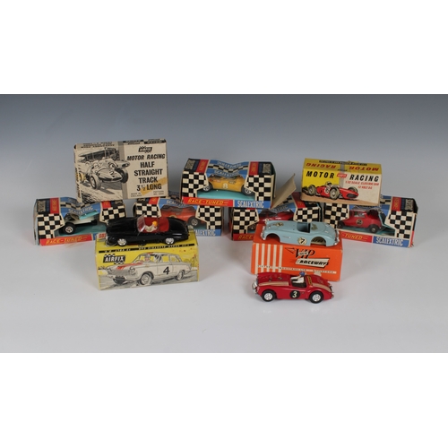 2504 - A small collection of various slot cars, to include Airfix, Scalextric, VIP Raceways (7), together w... 