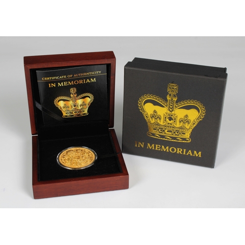 158 - World Coin Association - Queen Elizabeth II In Memoriam 2023 Reverse Proof Samoa .999 100g Gold Coin... 