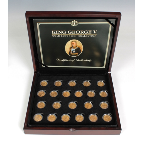 50 - Westminster - King George V Gold Sovereign Collection 1911-1932 (inclusive)coin set features 22 gold... 