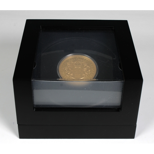 101 - Official British Isles Coins - Limited Edition 2023 Queen Elizabeth II In Memoriam 22ct Gold Proof 5... 