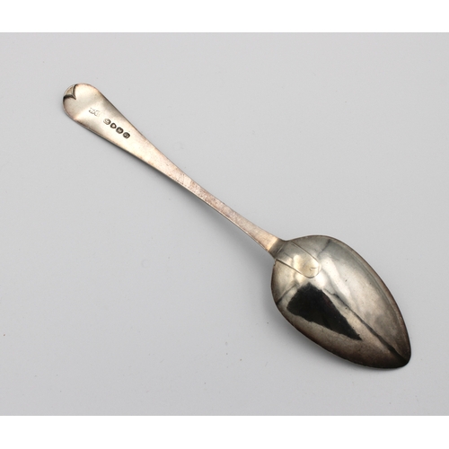 306 - A George IV silver bright cut Old English pattern table spoon William Bateman, London, 1822, pointed... 