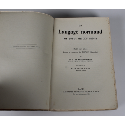 332 - The Norman language at the beginning of the 20th century noted on site in the canton of Percy (Manch... 