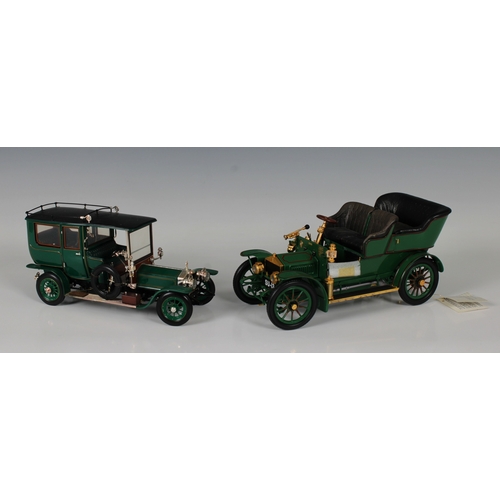 504 - Franklin Mint - Boxed Franklin Mint precision 1:24 scale or similar die-cast models of 1907 Rolls-Ro... 