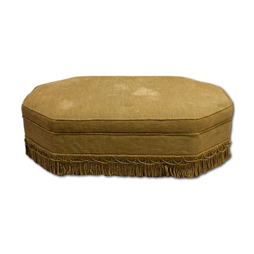 646 - An octagonal upholstered footstool