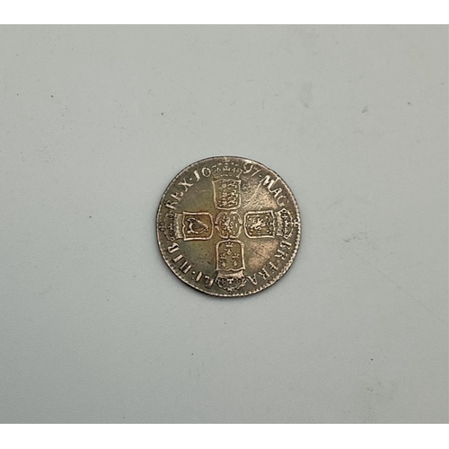 Coin, GREAT BRITAIN, William III (1689-1702) Shilling, 1697. Third ...