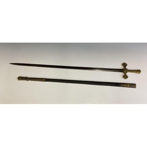 117 - A dress sword by Meyer & Mortimer Conduit Street, 'HONI SOIT QUI MAL Y PENCE' (shame on him who thin... 