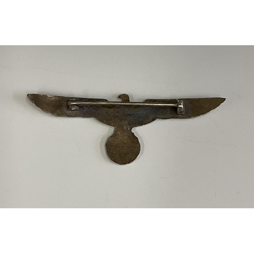 145 - German WWII type Kriegsmarine metal breast eagle, marked 'A' verso.,