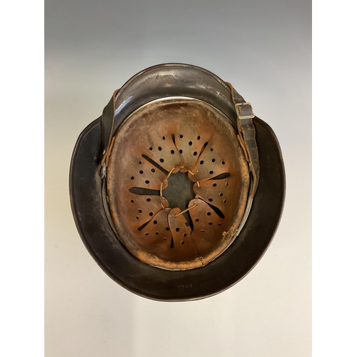 161 - A German World War Two (WWII) Third Reich Luftwaffe Double Decal Steel Helmet, with Luftwaffe eagle ... 