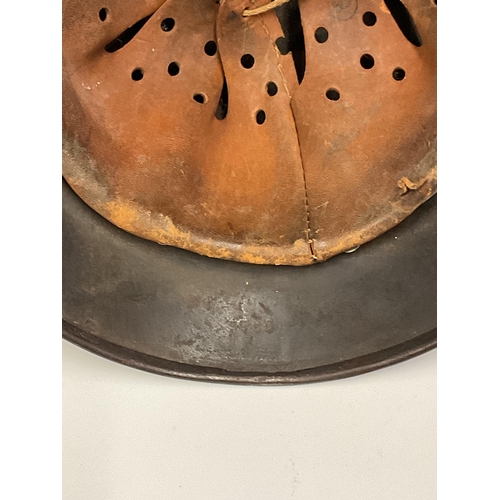 161 - A German World War Two (WWII) Third Reich Luftwaffe Double Decal Steel Helmet, with Luftwaffe eagle ... 