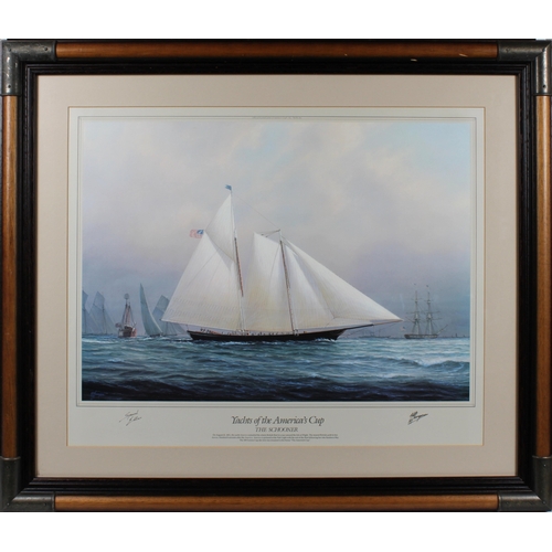 48 - After Tim Thompson (British, b.1951), Yachts of the Americas CupPrints, 53cm x 66cm and smaller (8)