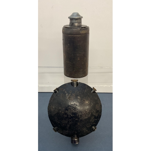 68 - A First World War German M1915 Diskusgranate (Discus Grenade) this was nicknamed the 'turtle grenade... 