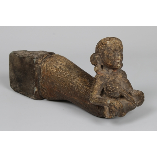 115 - Three South East Asian brass, copper and steel betel nut cutters, one figurative, another in the for... 