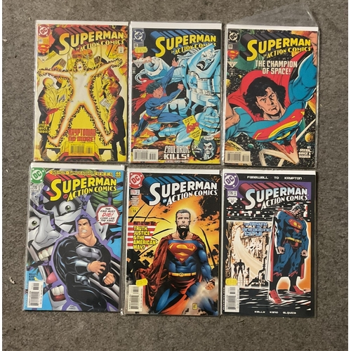 13 - A collection of DC Comics - Various Superman series, The Adventures of Superman - issues 6, 474, 502... 