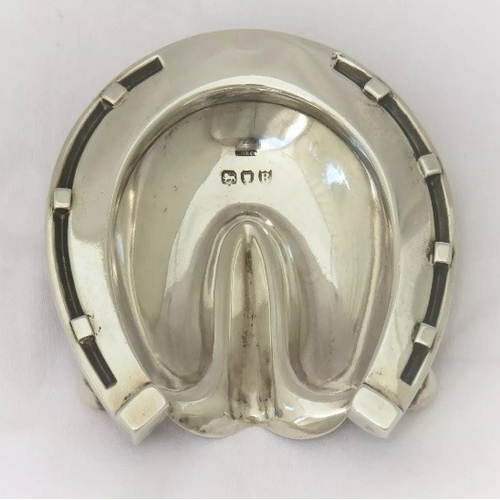 2 - A Victorian cased novelty silver 'GOOD LUCK' horse shoe, Sampson Mordan & Co, London, 1877, probably... 