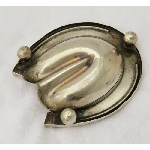 2 - A Victorian cased novelty silver 'GOOD LUCK' horse shoe, Sampson Mordan & Co, London, 1877, probably... 