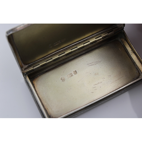 52 - A William IV / Victorian silver rectangular 'Castle Top' snuff box, Nathaniel Mills, Birmingham, 183... 