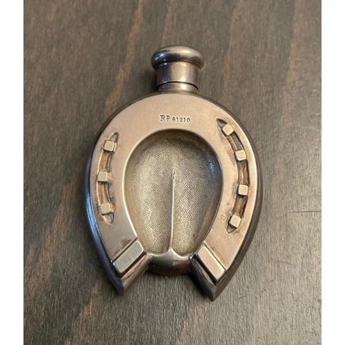 22 - Equestrian interest - A Victorian novelty silver scent bottle, Sampson Mordan & Co, London, 1886, al... 