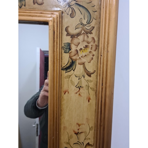 691 - Chinese Style Hand Painted Mirror  23
