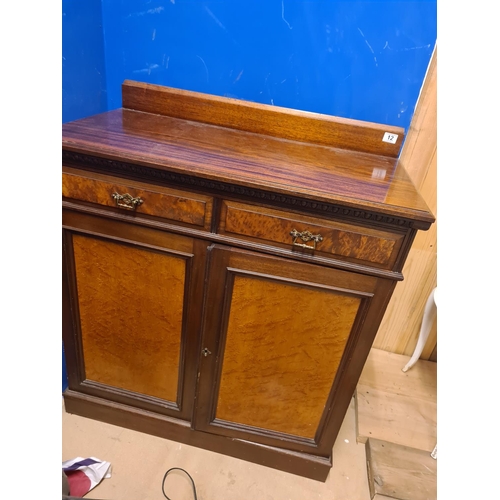 618 - Mahogany Cabinet (90cm Wide 50cm Deep 100cm Tall)
